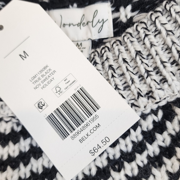Wonderly Fair Isle Printed Long Sleeve  Sweater - Picture 8 of 12